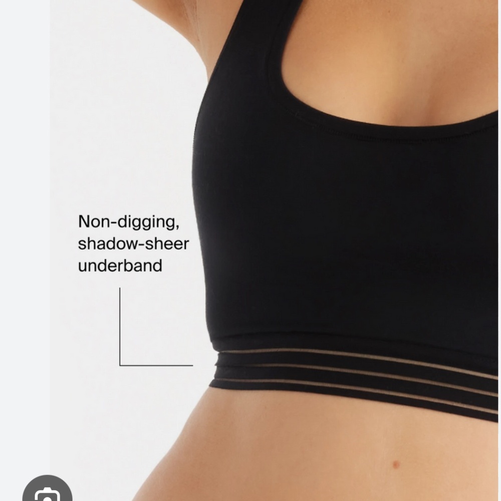Knix XL Luxe Modal Pullover Lounge Bra Black NWOT - Picture 2 of 5